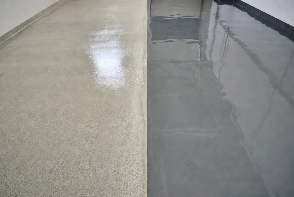 เปรียบเทียบพื้นพียูกับพื้นอีพ็อกซี่